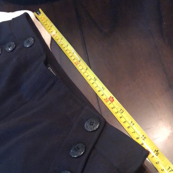 Etcetera Button detail faux pocket wide leg, riding trim, side zipper pants - Picture 10 of 11